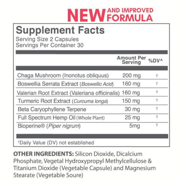 Original Hemp Relief Gummies Supplement Facts